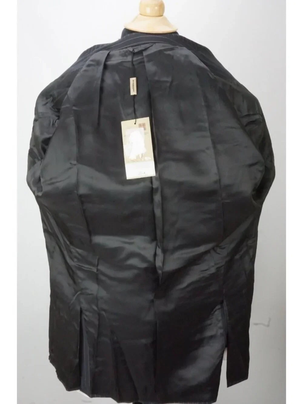 Burberry London Blue Striped Silk Blend 2 Pc Suit Jacket Pants 46R EU BRAND NEW